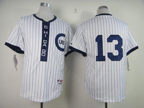 Cubs #13 Starlin Castro White 1909 Turn Back The Clock Stitched MLB Jersey - Click Image to Close